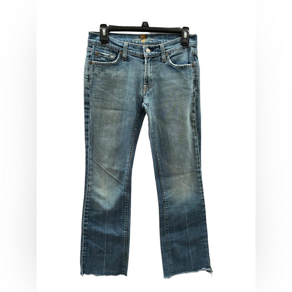 7‎ For All Mankind Women’s Straight Leg Jeans Blue Size 27